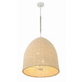 thumbnail image 2 of Crystorama Jasper 6 Light Matte White Chandelier - 20"W x 22.5"H x 20"D, 2 of 13
