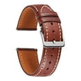 thumbnail image 6 of Italy Imported Vegetable Tanned Leather Soft Genuine Leather Men's Strap Vintage Watch Strap 18 20 22mm, 6 of 9