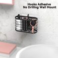thumbnail image 5 of Aolldy Hair Dryer Holder 3 in 1 Hair Tool Organizer Djustable Height Wall Mounted/Cabinet Door, 5 of 6