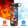 thumbnail image 6 of Yiaed Tribal Futuristic Warrior Print Water Bottle with Straw Lid, Stainless Steel Double Wall Insulated Water Bottle | Leak-Proof and Spill-Proof Water Bottle, 6 of 8