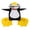 White Black Yellow, variant on RUINIXCW Toddler Baby Halloween Penguin Costume Newborn Infant Girl Boy Halloween Animal Cosplay Outfit Penguin Shape Hooded Tops and Foot Covers Set