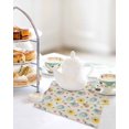 thumbnail image 4 of Easter Kitchen Dish Towels for Drying Dishes Set of 2, Spring Watercolor Bunny Eggs Flowers Beige Waffle Weave Microfiber Hand Tea Bathroom Towels Quick Dry & Absorbent Towel 12x12, 4 of 7