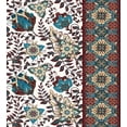 thumbnail image 3 of Orient Duvet Cover Set, Ornamental Floral Pattern and Border Traditional Middle Eastern Art, Decorative 3 Piece Bedding Set with 2 Pillow Shams, King Size, Petrol Blue Burgundy, by Ambesonne, 3 of 3