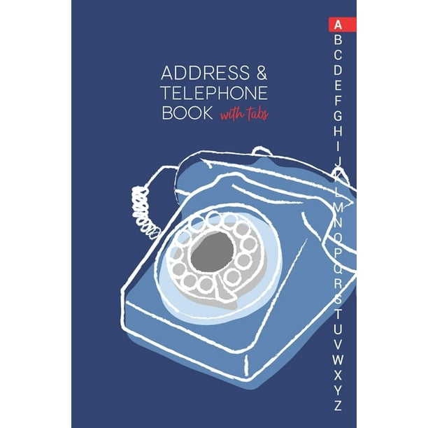 Address & Telephone Book with tabs Personalized Address Book "6x9" 140 Pages, 312 Spaces for