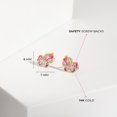 thumbnail image 4 of Boucles d'Oreilles à Vis Unicorn Colorées en Or Jaune 14k pour Jeunes Filles et Préadolescentes, 4 of 8
