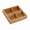 Four-compartment tray, variant on Wooden Serving Tray Divided Food Storage Containers for Snacks, 4-Grid, Natural, 1-Pack