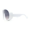 thumbnail image 3 of Super Oversized Exaggerated Retro Racer Plastic Sunglasses White - Black Peach, 3 of 4