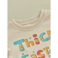 thumbnail image 6 of FEORJGP Toddler Baby 2Pcs Easter Outfits 0-3Y Infant Boys Girls Colorful Letter Print Shirt Short Sleeve T-shirt Crew Neck Tops and Elastic Waist Shorts Set Newborn Loose Casual Summer Daily Clothes, 6 of 9