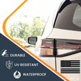 thumbnail image 4 of Magnet Me Up Thin White Line American Flag Vinyl Magnet Decal, 4x6 Inches, Black, White, 4 of 7