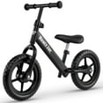 thumbnail image 1 of Honeyjoy 11" Lightweight Toddler Balance Bike, Tool-Free Adjustable Seat & Handlebar Black, 1 of 10