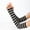 Black Gray, variant on Women Girls Warm Long Fingerless Gloves, Knitted Warm Arm Warmers, Super Soft Long Arm Sleeves for Women