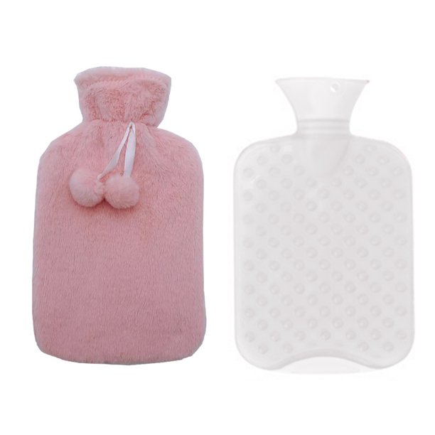 Hot Water Bottle (2 Liter), for Pain Relief, Menstrual Cramps, Neck and