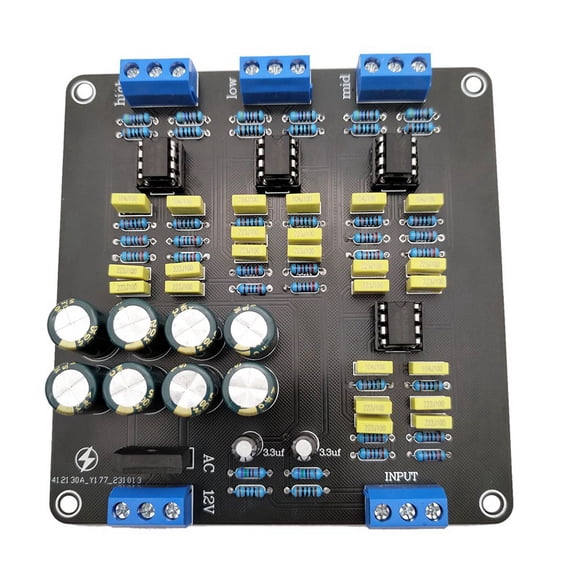 TOP! NE5532 Speaker Crossover Filter Dual-Channel 2.0 Stereo High/Mid/Bass 3-Way DIY Amplifier Divider
