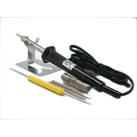 110V / 120V 30W Welding Soldering Iron Heat Pencil Pen Gun Electronic Kit [6 Pc Set] Great to Solder  Small (Best Soldering Iron For Small Electronics)