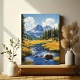 thumbnail image 6 of Mountain Stream Landscape Canvas Print/Wall Art， Perfect for Living Room， Bedroom， Office， Bathroom， and Hallway Decoration., 6 of 8