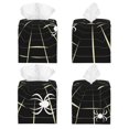 thumbnail image 2 of Yiaed Spiders On The Web Print Tissue Box Cover, PU Leather Decorative Organizer for Tabletop, Bathroom, Car, Office Creative Decorative, 2 of 7