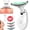 White, variant on Micro-Glow Facial, 3 Color Led Face Neck Massager, USB Rechargeable Guasha Tool for Face for Skin Care Routine at Home(Red)