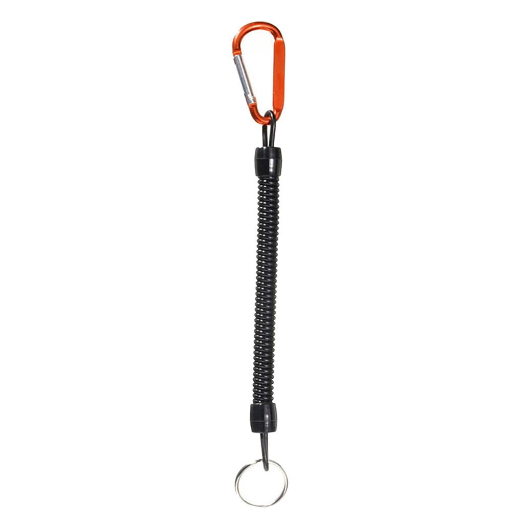 Fishing Ropes Boat Camping Fishing Lanyards Spring Coil Secure Lip Grips Pliers 