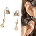thumbnail image 2 of SIEYIO Handmade Cats Ear Piercing Studs With Zircon Accent Trendy Women Accessories, 2 of 7