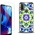 thumbnail image 1 of Slim-Fit Fashion Phone Case for Motorola Moto G Pure, with Tempered Glass Screen Protector, by OneToughShield ® - Mandalas Color, 1 of 3