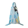 thumbnail image 7 of Honeii French Bulldog Dog in a Bathtub Print Poncho Cape, Cloak Coat, Snuggly Hooded Wearable Blanket, Hooded Cape For Teenagers,Halloween Costumes-Small, 7 of 7