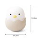 thumbnail image 5 of Luz nocturna para niños Lámpara de guardería con controles táctiles Lindo pollito Luz de noche para lactancia/enfermería USB recargable Decoración de guardería para recién nacidos o niños pequeños, luz cálida Dontodent Kuyhfg Sin marca, 5 of 5