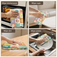 thumbnail image 5 of 6 Pcs Daisy Pioneer Flower Checkerboard Pattern Funny Kitchen Towels, Microfiber Dish Towels, Kitchen Tea Towels Set 18" X 26", 5 of 6