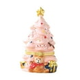 thumbnail image 1 of Joyero de árbol de Navidad, adorno decorativo, ideal como regalo, decoración navideña. Rosa, 1 of 9