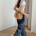 thumbnail image 2 of Jumpingount Bolso de mano versátil de PU sólido de moda coreana para todas las ocasiones bolsos de hombro de viaje de gran capacidad Bolsas de mensajero y de hombro Plata, 2 of 6