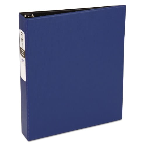New Avery Economy Non-View Binder with Round Rings, 3 Rings, 1.5' Capacity, 11 x 8.5, Blue,Each