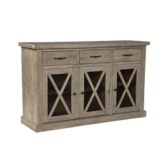 Alpine Furniture Newberry Sideboard, Weathered Natural