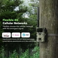 thumbnail image 2 of CAMPARK Cellular Trail Camera 4G LTE Send Picture to Cell Phone, Game Cameras with Night Vision Motion Activated Waterproof, Hunting Camera APP Control for Hunting Wildlife Monitoring, 2 of 8