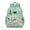 Greenish-blue-25, variant on Owl Students Backpack with Cute Cartoon Snowy Owl Illustration, Big Eyes Owl Pattern for Students and Students