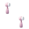 thumbnail image 2 of Cepillos de limpieza facial Minnieouse Cuidado de la piel portátil Acné Poros Exfoliar 2Conjunto Rosado Tipo 2, 2 of 6
