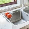 thumbnail image 3 of SDFGTstore Roll Up for Triangle Dish Drying Rack for Sink Corner Foldable Caddy Sponge Hold, 3 of 11