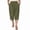 Green, variant on Kinrui Womens Summer Capris Casual Elastic Waist Tapered Pants Summer Crop Lounge Trousers with Pockets Khaki 2XL