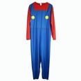 thumbnail image 4 of Mens Adult Super Mario And Luigi Fancy Dress Plumber Bros Halloween Costume, 4 of 5