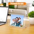 Bundlepro Acrylic Square Picture Frame, Transparent Floating Cubes