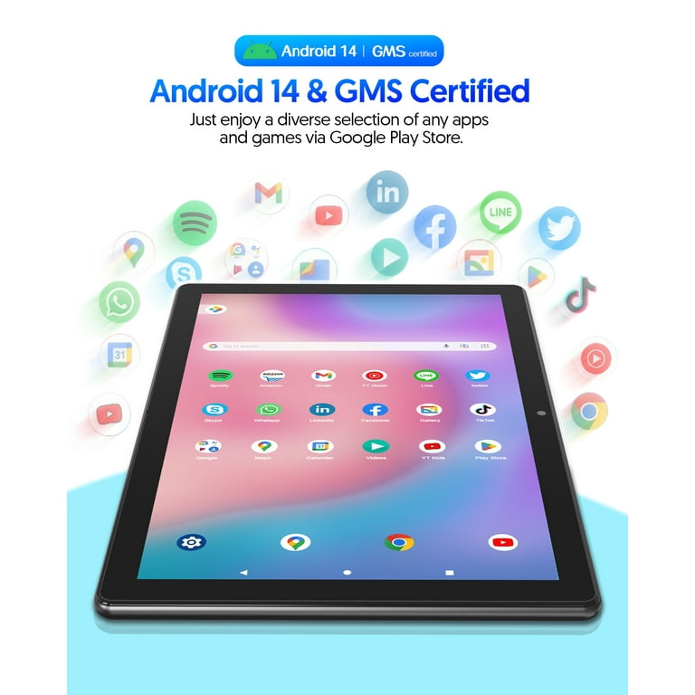 Tablet 10 inch Android 14 Tablets Newest, 6GB RAM 64GB ROM
