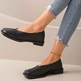 thumbnail image 6 of Purcolt Flats for Women Trendy Casual PU Leather V-Cut Square Toe Slip On Ballet Shoes Lightweight Comfort Soft Sole Dress Shoes for Walking Work Office, 6 of 9
