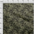 thumbnail image 3 of oneOone Rayon Dark Olive Green Fabric Abstract Floral Craft Projects Decor Fabric Printed By The Yard 56 Inch Wide, 3 of 5