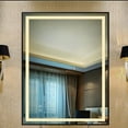 thumbnail image 6 of Yulika 30"x36" LED Lighted Bathroom Wall Mounted Mirror Vanity or Bathroom Wall Hanging Rectangle Vertical Mirror,Anti Fog+IP67 Waterproof, 6 of 10