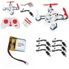 HobbyFlip RTF Combo Extra BNF Quadcopter 3.7v Auto Chargers Extra Battery Compatible with Hubsan Nano Q4 H111