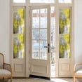 thumbnail image 2 of Sun Blocking Glass Window Film, Yellow Grey Window Privacy Film Frosted, Abstract Art Oil Painting Modern Geometric Reusable Windows Privacy Sticker for Home Decor, Nursery, 23.6 x 78.7 Inches, 2 of 9