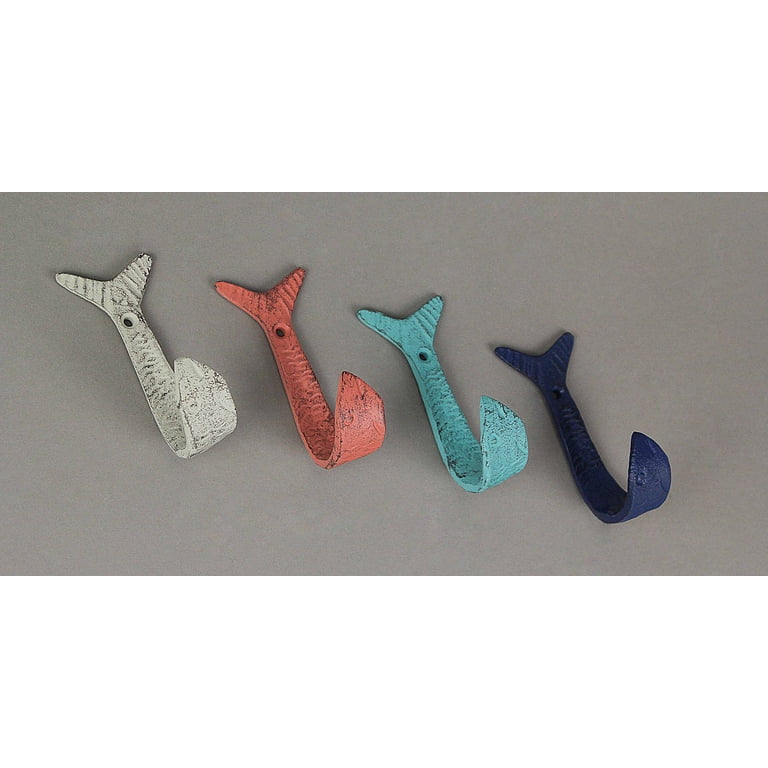 decorative fish wall hooks Vagabond Vintage in coastal blue Fishing Lure Wall Decor, Set