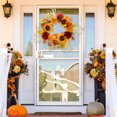 thumbnail image 3 of Couronne de Tournesol pour Porte d'Entrée Automne Arrangement Floral, 3 of 8