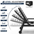 thumbnail image 3 of MINDYES Outdoor Chaise Lounge Chair, Adjustable Pool Lounge Chair, Patio Recliner for Poolside and Backyard, Black, 3 of 8