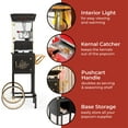 thumbnail image 2 of Nostalgia Popcorn Machine Cart, Stainless Steel Vintage Popcorn Maker Cart, Makes 32 Cups, Black, 2 of 7