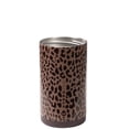 thumbnail image 2 of HydroJug Can Cooler - Standard 2-in-1 Insulated Can Cooler Cup 16oz - Stainless Steel, Non-Slip Rubber Base, Screw-Top Lid - Brown Leopard, 2 of 6