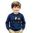 thumbnail image 4 of Cute Halloween Sweatshirts For Toddler Boys Ghost Pumpkin Print Shirt Crewneck Long Sleeve Tops Preppy Pullover Kids Clothes Size 2-3T, 4 of 4
